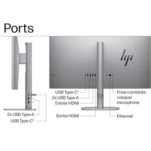 HP Tout-en-un OmniStudio X 27-cs0001nf 27" Intel® Core™ Ultra 7 - Arc™ 32 Go RAM 1 To SSD