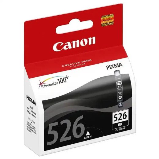 Canon CLI-526BK  Cartouche d'encre noire, haut rendement PIXMA iX6550, PIXMA iP4850.