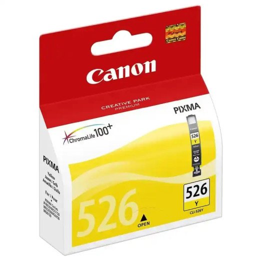 Canon CLI-526Y Cartouche d'encre jaune, haut rendement PIXMA iX6550, PIXMA MG6150.