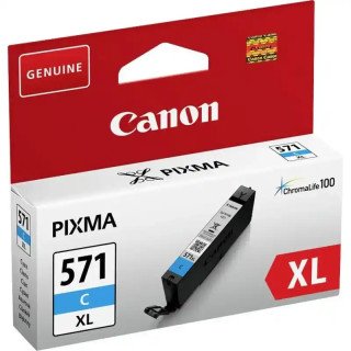Canon CLI-571C Cartouche d'encre cyan, haut rendement PIXMA MG5752, PIXMA TS5053.