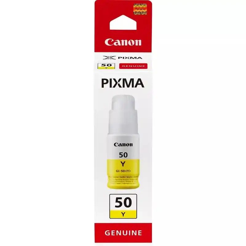 Canon GI-50Y, bouteille d'encre , Jaune PIXMA G6050 - PIXMA G7050-