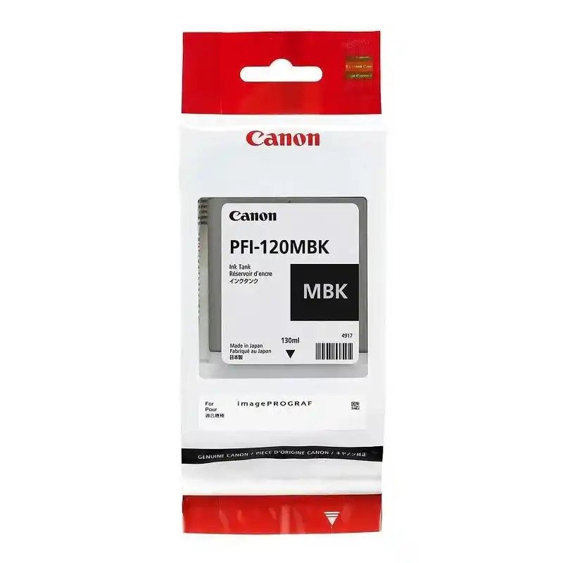 Canon PFI-120 MBK Cartouche d'encre noire Traceurs Canon authentique IPM TF- 200.