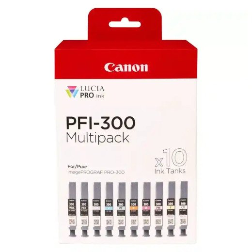 Canon PFI-300 multipack , MBK/PBK/CO/GY/R/C/M/Y/PC/PM image PROGRAF PRO-300.