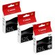 Canon PGI-525PGBK x3 cartouches d'encre noir, authentique et rentable, PIXMA IP4850 .