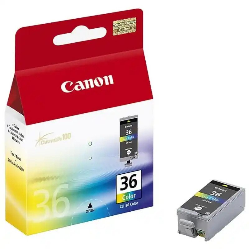 Canon CLI-36 Cartouche d'encre couleur bon rendement MAXIFY BX110 , PIXMA iP100