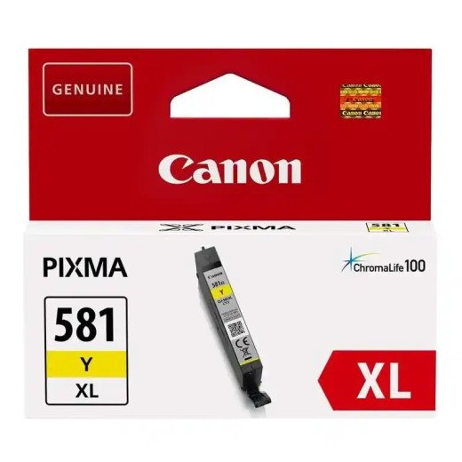 Canon CLI-581Y XL Cartouche d'encre jaune à haut rendement de bonne qualité PIXMA TS705a.