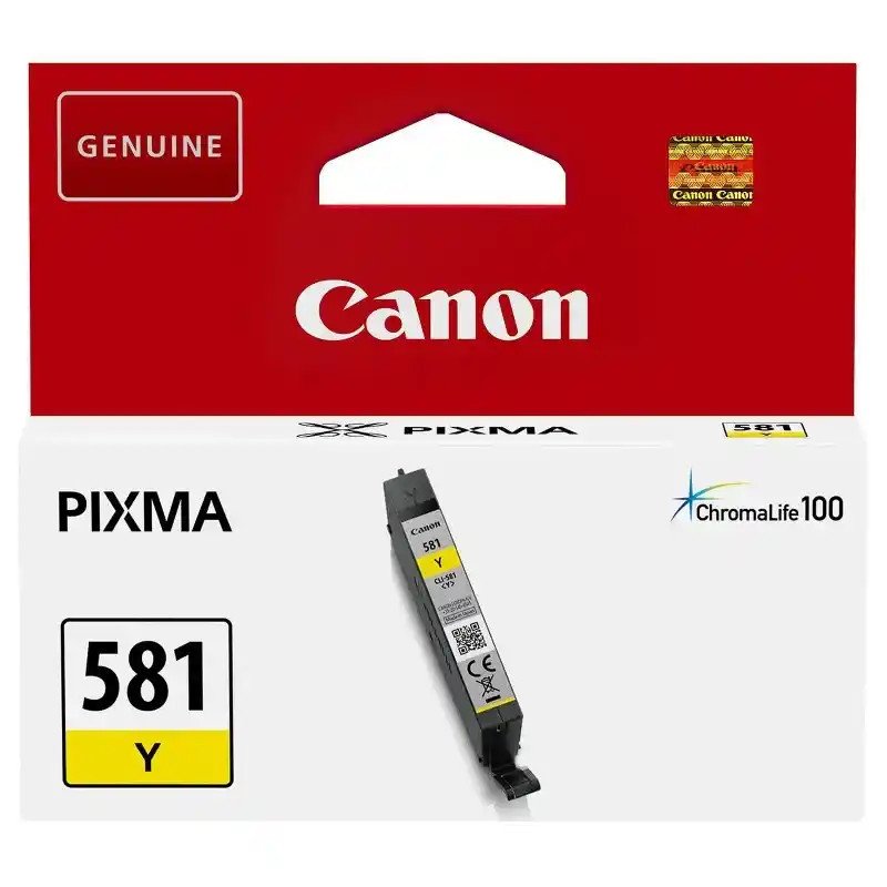 Canon CLI-581Y Cartouche d'encre jaune haut rendement PIXMA TR7550 - PIXMA TR8550.