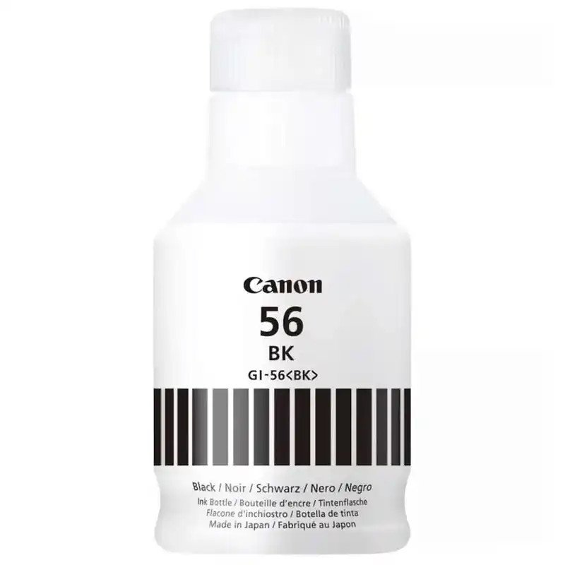 Canon GI-56BK Bouteille d'encre Noir d'origine MAXIFY GX4050 impression nette.