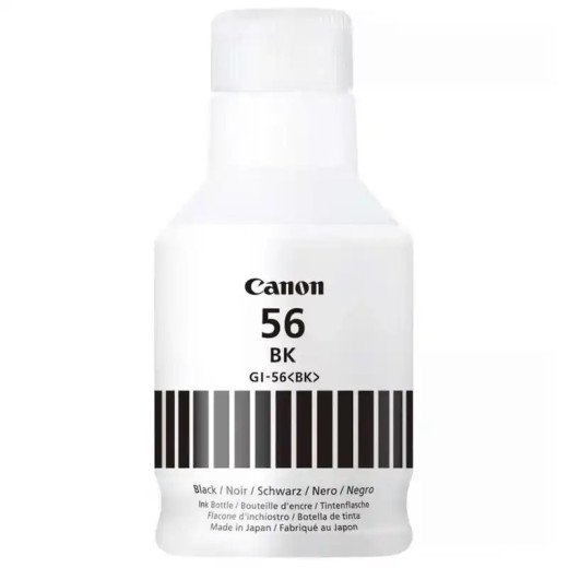 Canon GI-56BK Bouteille d'encre Noir d'origine MAXIFY GX4050 impression nette.