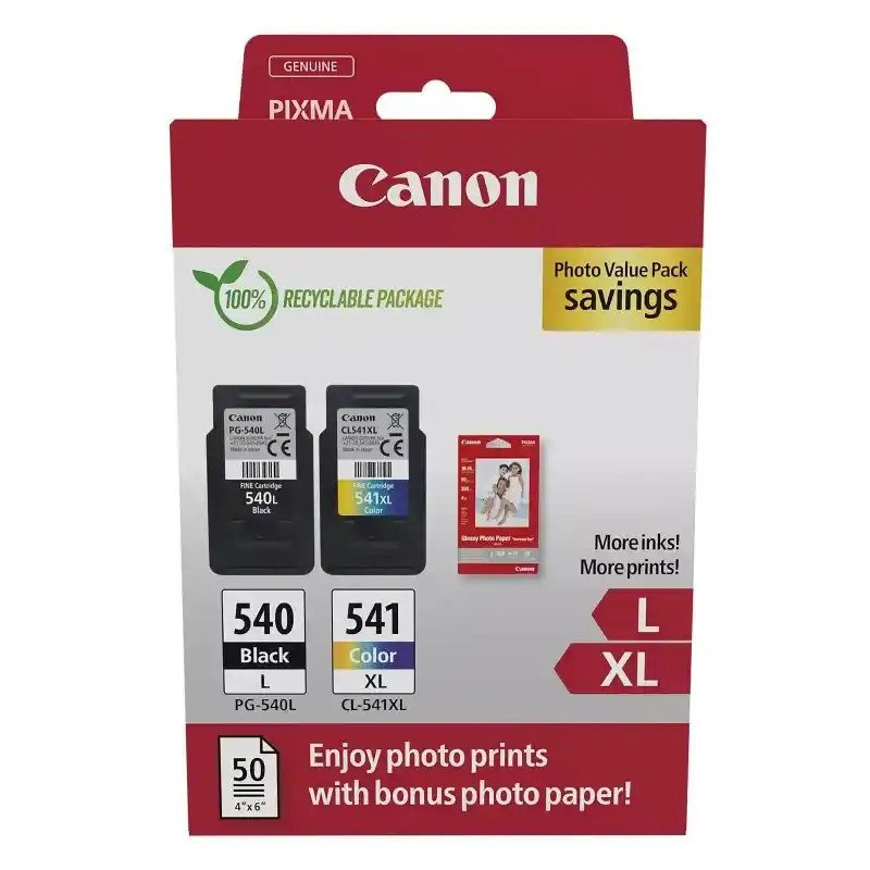 Canon PG-540L + CL-541XL - Multipack (Noir et Couleur)  MG2250  _  Pixma MG2150