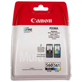 Canon PG-560/CL-561 Multipack Lot de 2 cartouches (Noir, Couleur) PIXMA TS5350