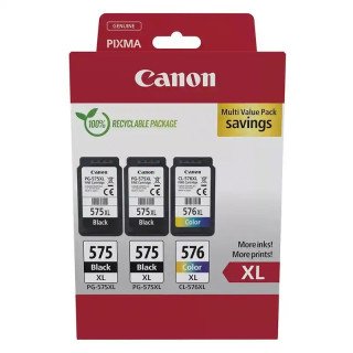 Canon PG-575XLx2 + CL-576XL - Multipack (Noir et Couleur)  PIXMA TR4751i