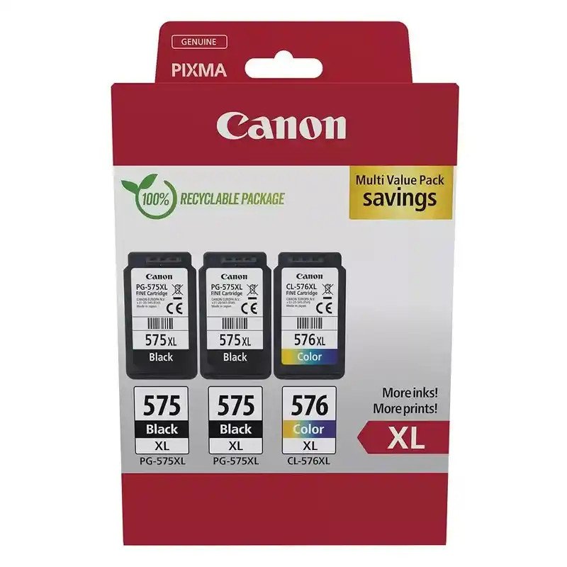 Canon PG-575XLx2 + CL-576XL - Multipack (Noir et Couleur)  PIXMA TR4751i