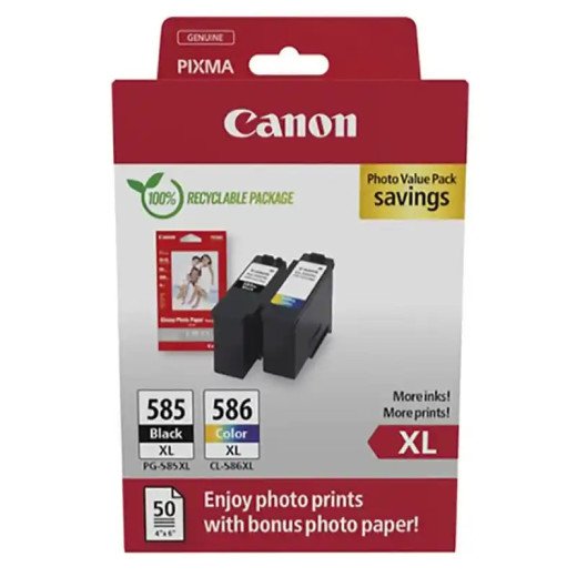 Canon PG-585XL/CL-586XL BK/C/M/Y Multipack 2 cartouches  PIXMA TS7750i- PIXMA TS6550i