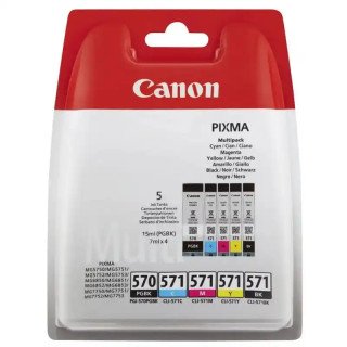 Canon PGI-570/CLI-571 BK/C/M/Y Multipack de cartouches d'encre PIXMA MG5750.