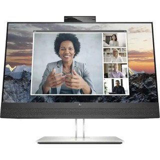 HP E24m G4 Écran de conférence USB-C 23,8 pouces FHD - 75 Hz - 5 ms - Haut-parleurs intégrés & Webcam