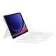Samsung Book étui protecteur et clavier Galaxy Tab S10 Lite S10 FE S9 FE S9 - touche IA  Blanc