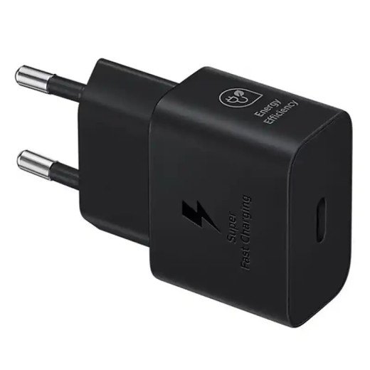 Samsung Chargeur secteur rapide USB-C PD 3.0 25W avec câble  USB-C inclus Noir EP-T2510XBEGEU