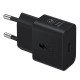 Samsung Chargeur secteur rapide USB-C PD 3.0 25W avec câble  USB-C inclus Noir EP-T2510XBEGEU