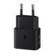 Samsung Chargeur secteur rapide USB-C PD 3.0 25W avec câble  USB-C inclus Noir EP-T2510XBEGEU