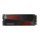 Samsung Disque dur interne SSD 990 PRO M.2 PCIe NVMe 4 To avec dissipateur   80.15 x 25 x 8.88mm