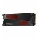 Samsung Disque dur interne SSD 990 PRO M.2 PCIe NVMe 4 To avec dissipateur   80.15 x 25 x 8.88mm