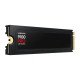 Samsung Disque dur interne SSD 9100 PRO M.2 PCIe NVMe 2 To avec dissipateur 80.15 x  25 x Max 8,8