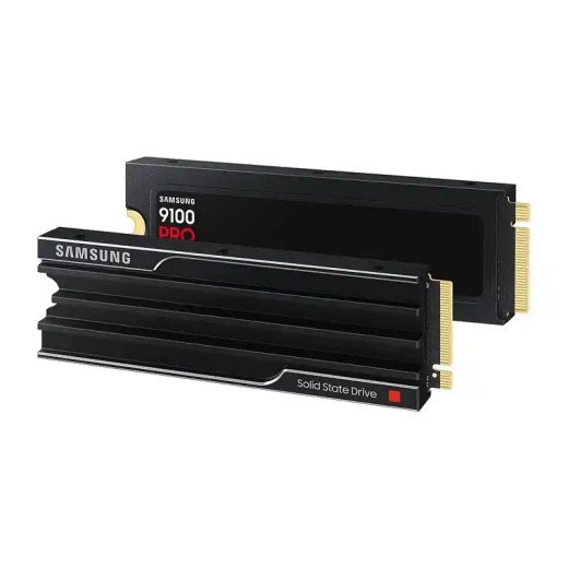 Samsung Disque dur interne SSD 9100 PRO M.2 PCIe NVMe 4 To avec dissipateur 80.15 x  25 x  8,88 mm