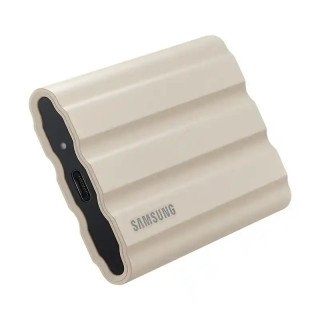 Samsung Disque dur Externe SSD T7 Shield 2 To Lecture séquentielle jusqu'à 1050 Mo/s* Beige