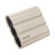 Samsung Disque dur Externe SSD T7 Shield 2 To Lecture séquentielle jusqu'à 1050 Mo/s* Beige