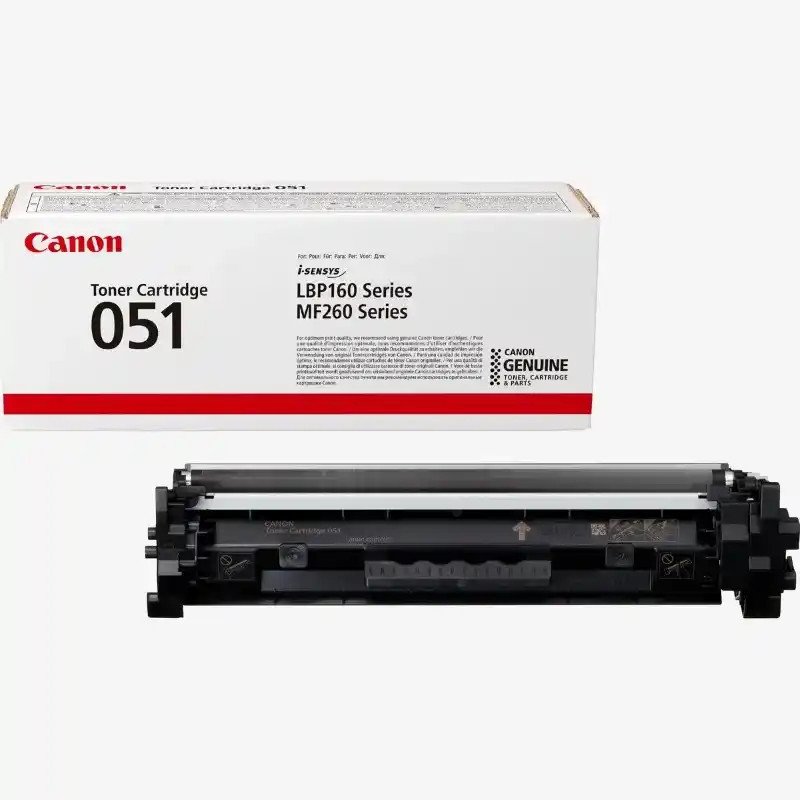 Canon 051, noir Cartouche de toner - 1700 pages, bon rendement, i-SENSYS LBP162dw