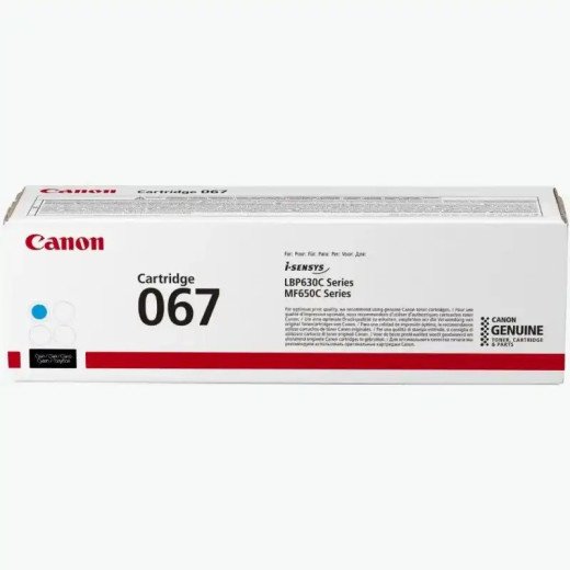 Canon 067 Cartouche de toner cyan authentique et fiable LBP631Cw LBP633Cdw  i-SENSYS MF657Cw _