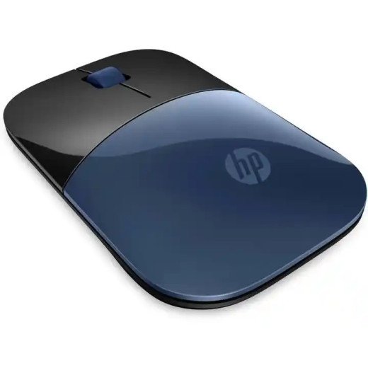 HP Z3700 Souris sans fil 2,4 GHz - 1200 ppp - 16 mois d'autonomie - style plat - Couleur Bleu foncé