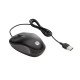 HP Souris filaire Voyage USB Type-A filaire - 3 boutons - précision accrue - 1000 ppp - ultra-compacte - Noir