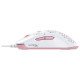 HyperX Pulsefire Haste Souris pour gaming - câble USB HyperFlex - micro-interrupteur doré - Blanc-rose