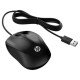 HP 1000 Souris filaire USB Type-A filaire - 3 boutons - précision accrue - 1200 ppp - design galbé -  Noir