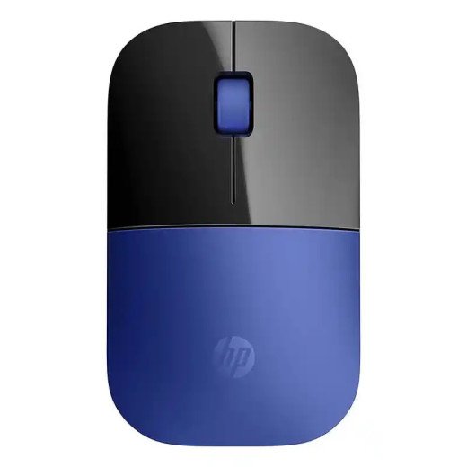 HP Souris Z3700 sans fil 2,4 GHz - 1200 ppp - Jusqu’à 16 mois d'autonomie - style plat - Couleur Bleu