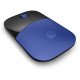 HP Souris Z3700 sans fil 2,4 GHz - 1200 ppp - Jusqu’à 16 mois d'autonomie - style plat - Couleur Bleu