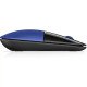 HP Souris Z3700 sans fil 2,4 GHz - 1200 ppp - Jusqu’à 16 mois d'autonomie - style plat - Couleur Bleu