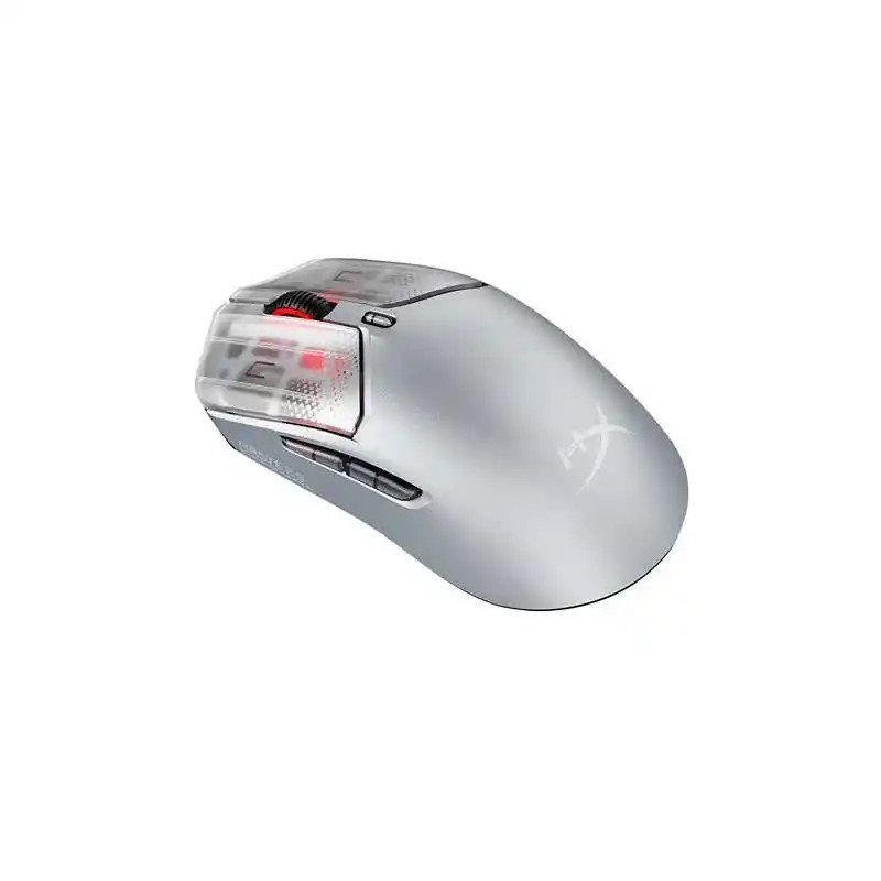 HyperX Pulsefire Haste 2 S Souris gamer sans fil 2,4 GHz - Bluetooth 5.1 - 120 heures d'autonomie - Argent