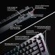 HyperX Alloy Rise 75 Clavier AZERTY sans fil gamer - 1 500 heures d’autonomie - Trois modes de connectivité