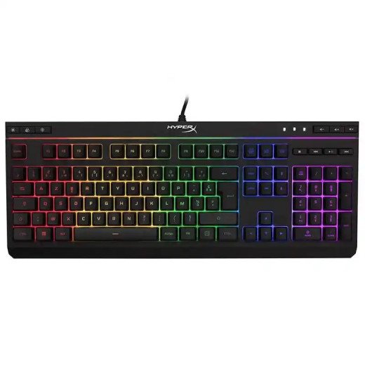 HyperX Core Clavier AZERTY filaire gaming RGB - 1000 Hz - Barre lumineuse - anti-ghosting