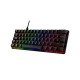 HyperX Alloy Origins 60 - Clavier AZERTY mécanique gaming - Double Shot PBT - aluminium