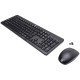 HP 230 Ensemble clavier AZERTY et souris sans fil 2,4 GHz  - 16 mois d'autonomie - 1600 DPI - Noir