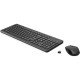 HP 330 Ensemble combiné clavier et souris sans fil 2,4 GHz - 16 mois d'autonomie - 1600 DPI - Noir