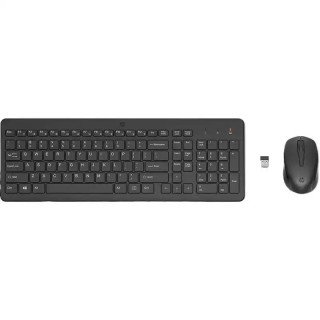HP 330 Ensemble combiné clavier et souris sans fil 2,4 GHz - 16 mois d'autonomie - 1600 DPI - Noir