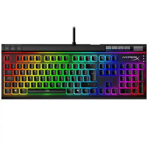 HP HyperX Alloy Elite 2 Clavier AZERTY filaire gaming - anti-ghosting 100 % - Illumination RGB - molette réglable