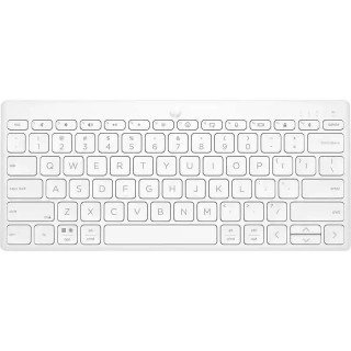 HP 350 Clavier Bluetooth® 5.2 multi-périphériques compact AZERTY - 24 mois d'autonomie - Blanc