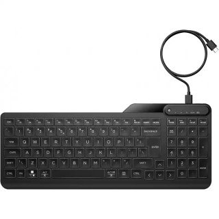 HP 405 Clavier AZERTY multi-appareil fin, confortable, rétroéclairé et silencieux - USB Type-A & USB-C