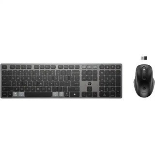 HP 725 Ensemble clavier et souris sans fil rechargeables multi-appareils  2,4 GHz - Bluetooth® - Noir